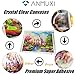 ANMUXI Full Drill Large Diamond Painting Kits for Adults 22x18'', 5D DIY Paint-by-Number Kits with Diamonds for Home Wall Decors Rainbow Castle 55x45 cm