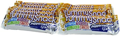 YummyHealth Snack Bar, Peppermint, 1.41 Ounce (Pack of 12)