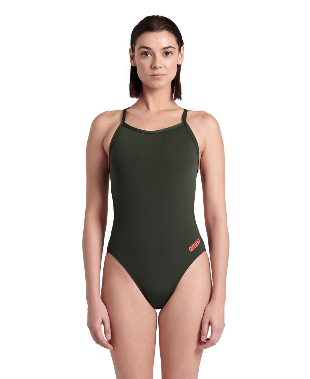 ARENA Women’s Standard Performance Solid Team Challenge Swimsuit, Dark Sage
