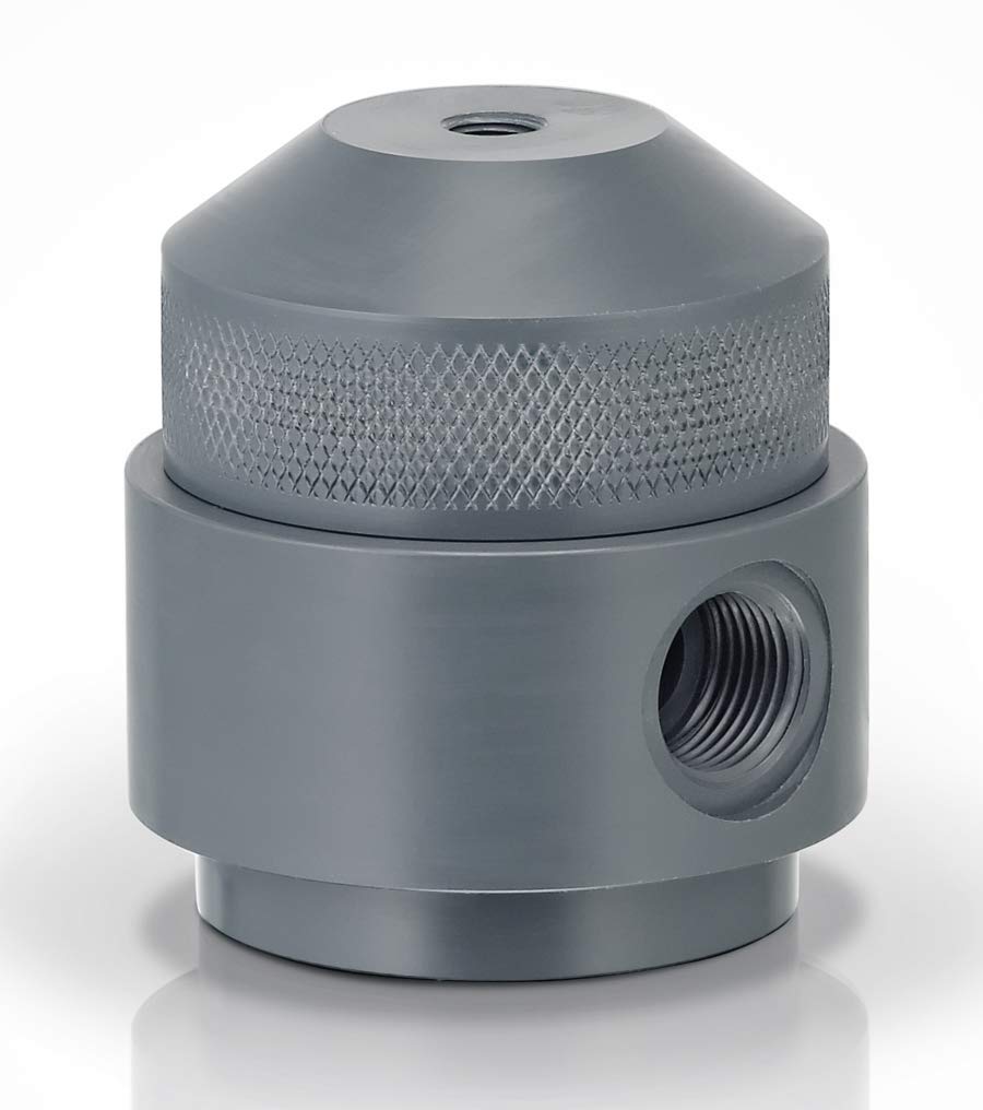 PlastOMatic Series BSR Balanced Air Operated ShutOff Valve 1/2 Viton PVC