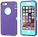 AICase iPhone 6 Plus Case,iPhone 6S Plus Case,[Heavy Duty] [Full Body] Built-in Screen Protector Tough 4 in 1 Rugged Shockproof Cover for Apple iPhone 6 Plus / 6S Plus (Purple/Blue with Belt Clip)