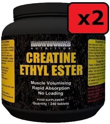 Ironworks Nutrition Creatine Ethyl Ester Anabolic Growth Tablets - 480