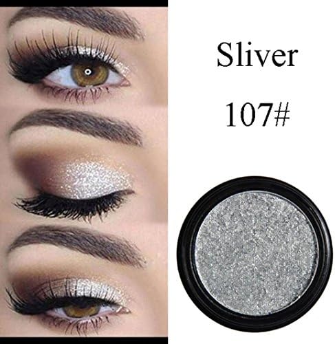 Unpara PHOERA Glitter Eyeshadow Powder Shimmer Metallic Eye Shadow Palette Cosmetic (G)