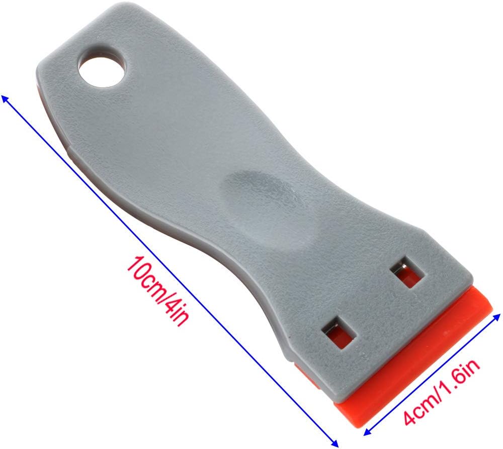 Gebildet 2pcs Glass Scraper with 20pcs Plastic Safety Blades for Removing Vinyl Decals Stickers &Glue from Cars - Image 3