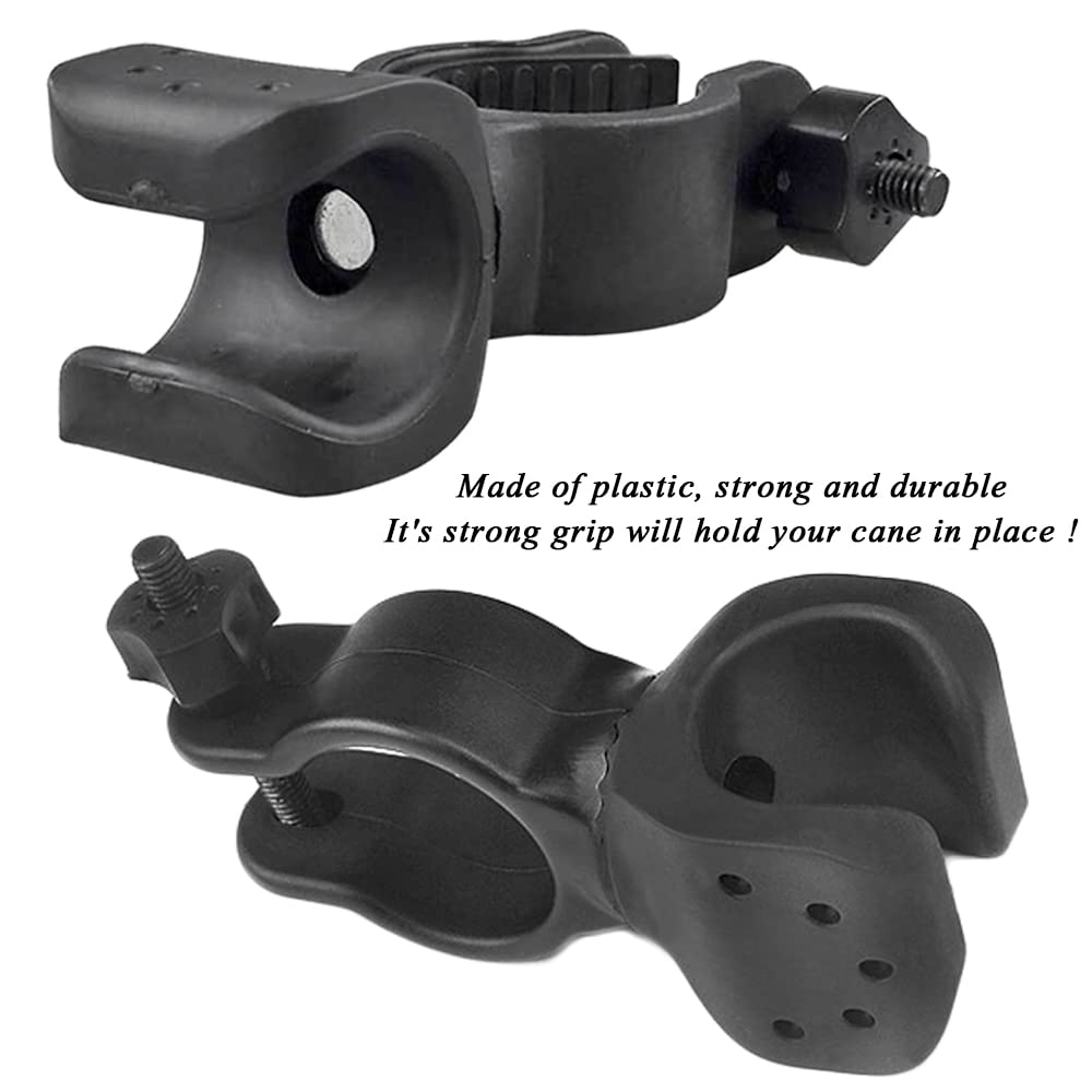 Cane Holder for Drive Rollator, Walker, Wheelchair - Universal Crutches Stick Bracket Accessories, 1.1