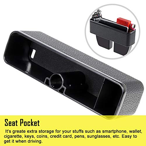 image for LILER Car Elbow Support Pads and Seat Pockets, Car Console Side Organi