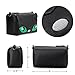 BMC Cute Kitty Animal Face Purse for Girls Teens Women Cosplay - 3 Detachable Straps for Casual Crossbody Bag, Clutch Wristlet, & Evening Shoulder Handbag - PU Faux Leather - Black Cat Design
