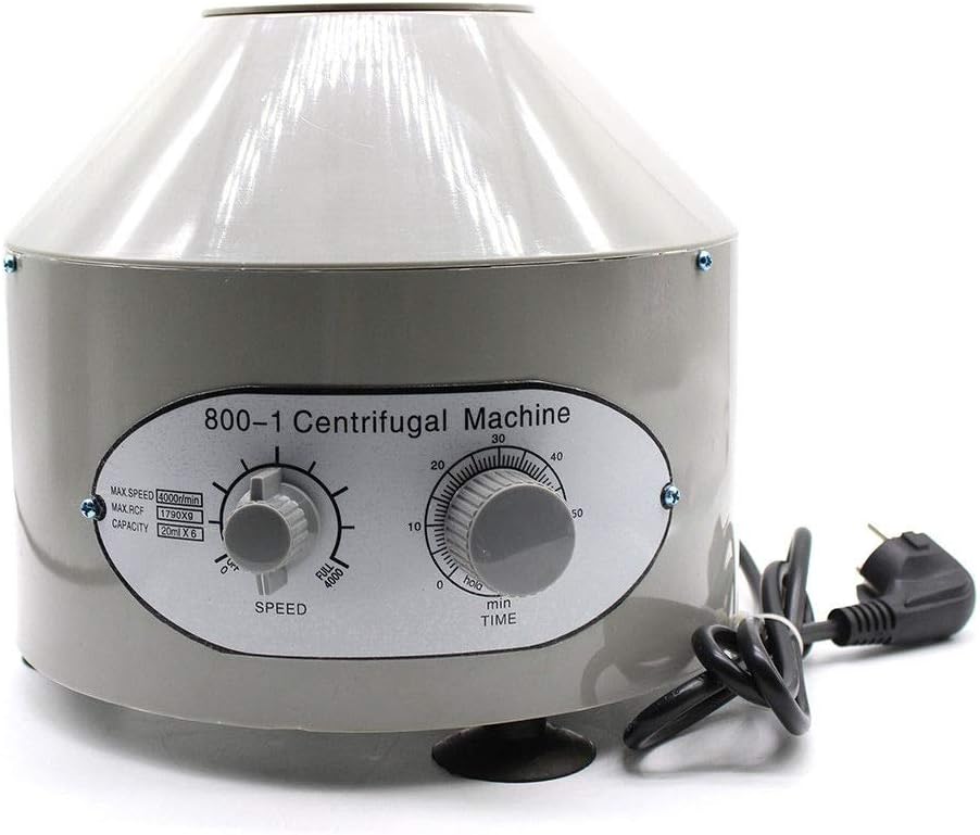 Futchoy Electric Table Centrifuge 25W 4000rpm Lab Medical 6x20ml Timer