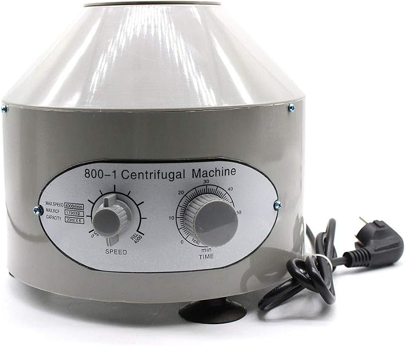 Futchoy Electric Table Centrifuge 25W 4000rpm Lab Medical 6x20ml Timer