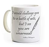 Shakespeare Quote Coffee Mug - Battle of Wits Quote