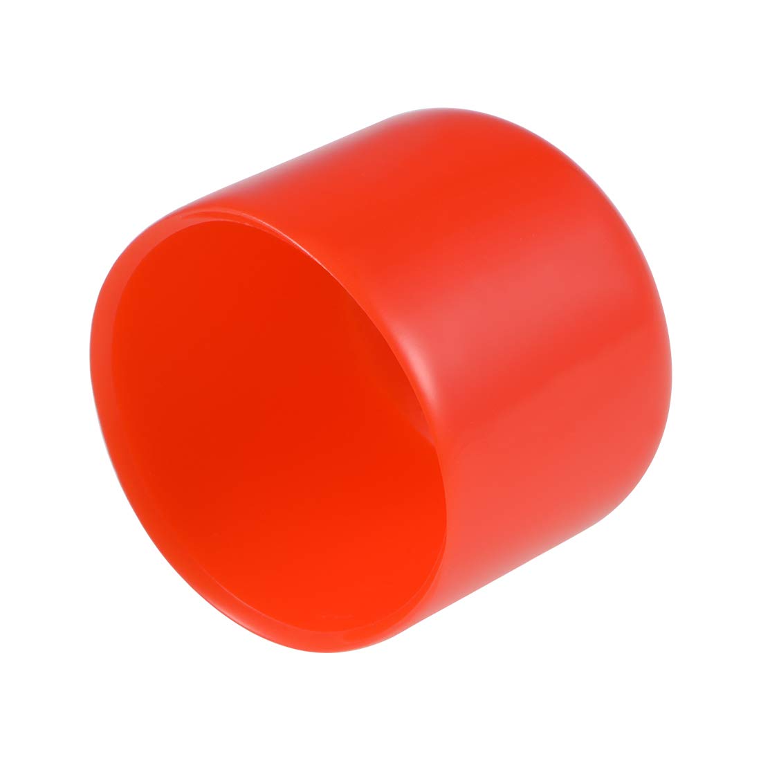 sourcing map 10pcs Rubber End Caps 25mm(1-inch) ID Vinyl Round Tube Bolt Cap Cover Thread Protectors Red