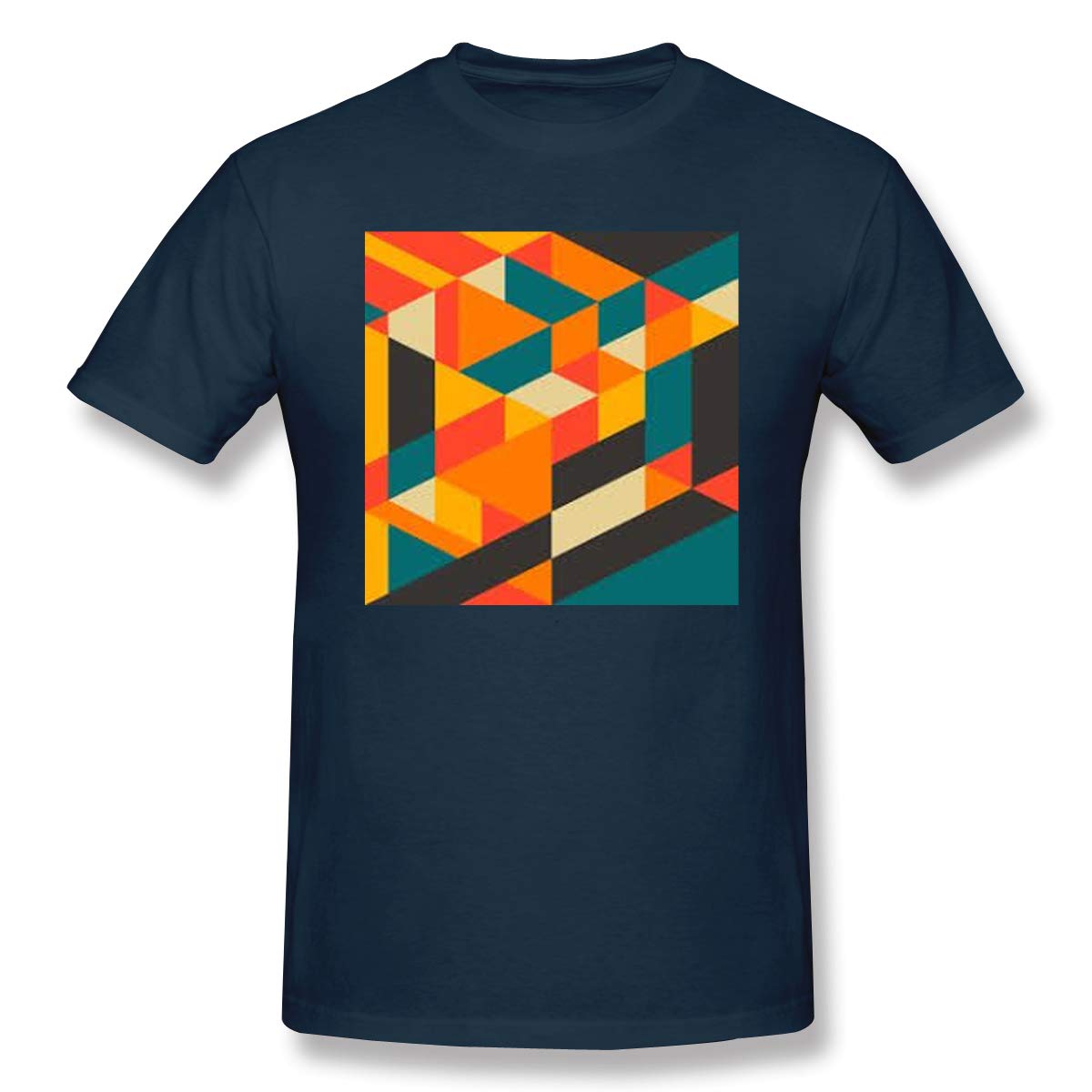 Gawerlon S Abstract Art Style Classic T Shirt With Short Sleeve 7622