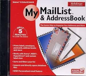 Amazon.com: My Mail List & Address Book
