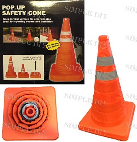 Collapsible Cone Pop Up Road Traffic Cones Accident Emergency Pull Out Safety