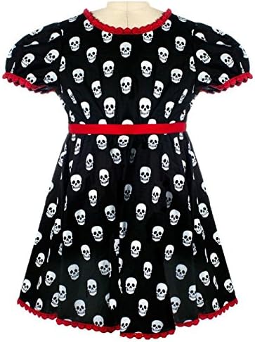 Mini Skull Red &amp; Black Dress 6 Months