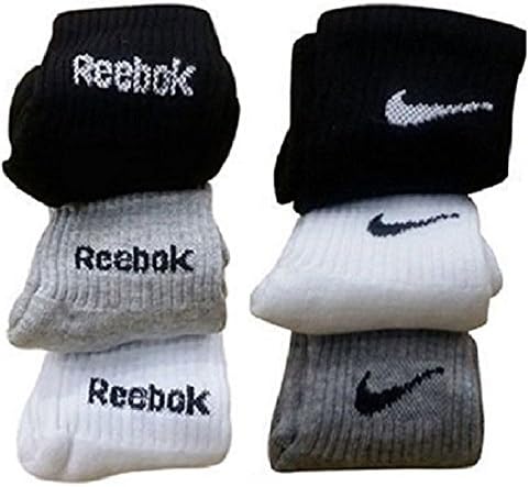 COSTRO Men's Cotton Socks - Combo of 6 Pairs (Black, White and Grey)