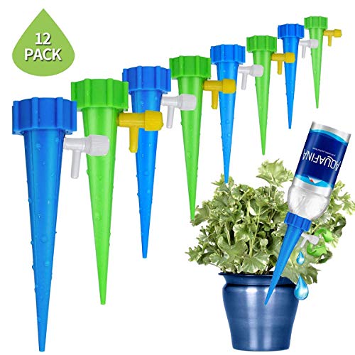 [New Upgrade] Self Watering Spike Slow Release Vacation Plants Watering System Automatic Watering Devices for Wine Bottle Small Plastic Water Bottle Irrigation Stake for Outdoor Indoor Plants Tree - Thumbnail 7