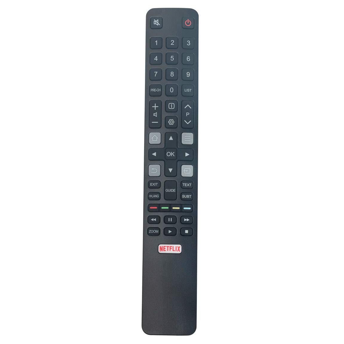VINABTY 06-IRPT45-IRC802N Remote Control Replacement for Thomson TCL 4K HDR Android TV 43S6000FS 32S6000S 40DS500 49S6000FS U43P6016 U43P6036 U60P6036 U55P6006 U55P6046 U60P6026 U65P6016 U65P6036
