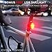 Bike Lights for Night Riding, USB Rechargeable Shark 550R Ultra Bright LED Bike Lights Front and Back Safety Tail Light Included, Bicycle Light Compatible with Mountain, Road, Kids & City Bicycles