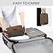 TOUPONS Men's Travel Toiletry Organizer Bag Canvas Shaving Dopp Kit TSA Approved (Coffee)