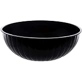 Party Essentials Hard Plastic 192-Ounce Serving Bowl, Black