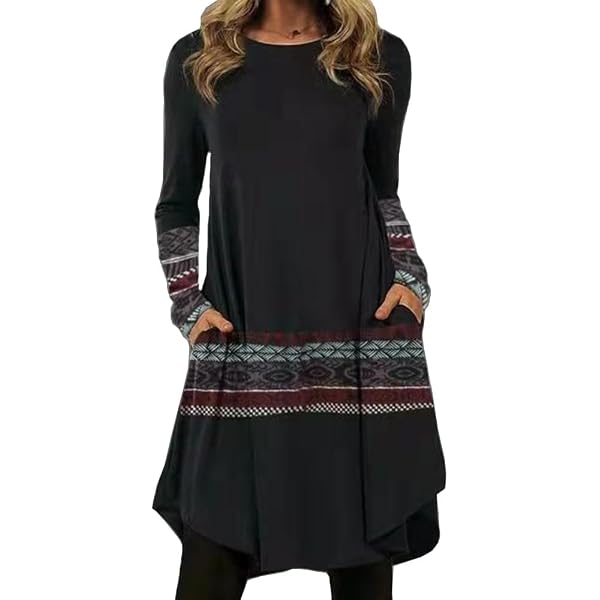 Amazon.com: Women Sweatshirt Dress Cute Drop Waist Long Sleeve Mini Tunic  Dress Casual Fall Ruffle Loose T Shirt Dress Short Flowy Modest Shift  Dresses Petite Plus Size Y2k Graduation Preppy Dress College