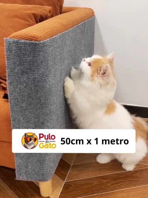 Carpete Arranhador Adesivo Protetor (Bege, 50cm x 2 Metros)