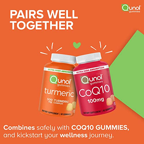 Turmeric Gummies, Qunol Gummy with 500mg Turmeric Curcumin, Joint