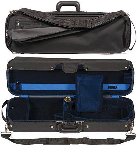 Bobelock 1002SV Suspended Oblong 3/4 Violin Case with Blue Velvet Interior