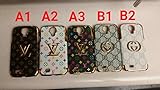 Bling Luxury Golden Frame Hard PC Snap On Back Case Cover for iPhone 6 Plus 5.5 inch - Pattern 5