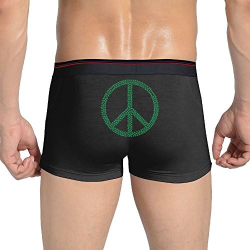 YWHmn Weed Leaf Peace Men's Comfort Underwear Basic Brief