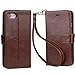 Arae Premium PU Leather Wallet Case with Kickstand and Flip Cover for iPhone 7/8 / SE 3rd Gen/SE 2020 4.7 inch, Brown