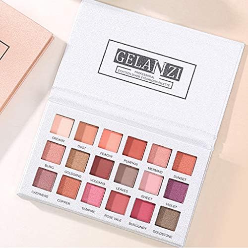 18 Colors Eye Shadow Makeup Pearl Metallic Eyeshadow Palette Cosmetic Blendable Long Lasting Waterproof Makeup