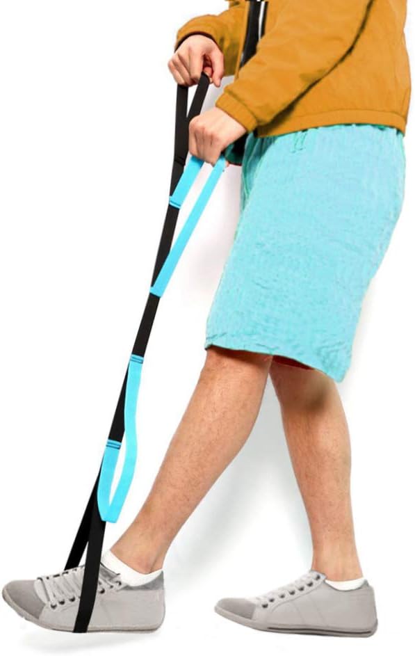 FunCee Leg Lifter Strap with 3 Hand Loops, 40 Inch