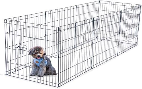 BUNNY BUSINESS 8 Panel Playpen Suitable for Rabbits/Guineas/Dogs and Cats, Small, Black - Image 3