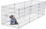 UNDERDOG 8 Panel Playpen 61cm Black Folding Indoor Outdoor Pet Pen view 2