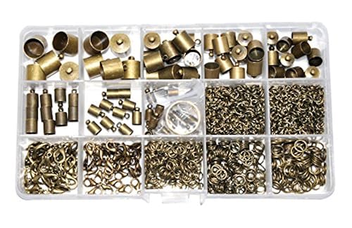 Cord End Cap for Jewelry Making, Kumihimo End Cap Finding Kit for