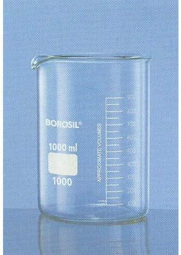 Glass Beaker 1000ml set of 3 piece packing in box. (1 litter)