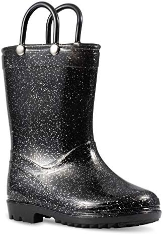 Chillipop Children's Glitter Rain Boots for Little Kids & Toddlers, Boys & Girls