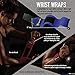 Heavy Duty Arm Blaster Pro + Bonus Wrist Wraps Support | Isolate Muscles for Maximum Strength. Perfect Bicep Curl Support for faster results. Biceps, Tricep & Upper Body Workout (Blue)