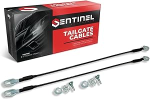 S Sentinel Parts Support Tailgate Cable Left and Right 24 1/2 Inch Compatible with Ford F-150 Lincoln Mark LT Replaces # 4L3Z-5443052-AA, 4L3Z-5443053-AA