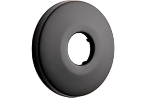 OFFO Shower Arm Flange 2.5" in Outer Diameter Replacement Shower Head Arm Escutcheon Plate Suitable for Most Brands Shower Head Arms, Matte Black