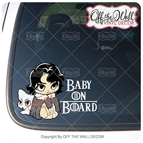 Amazon Com Game Of Thrones Inspired Baby Jon Snow Baby On Board