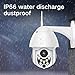 SDETER Outdoor PTZ WiFi Security Camera, Wireless Pan Tilt Zoom 4.1X Surveillance CCTV IP Weatherproof Camera with Two Way Audio Night Vision Motion Detection 720P