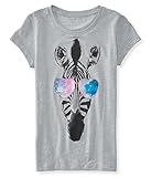 P.S. From Aeropostale Unisex-Child Zebra Heart Graphic T Shirt