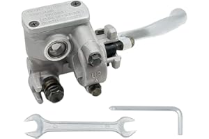 Triumilynn 7/8" Right Front Brake Master Cylinder Perch Replacement for Hon-da CR125R CR250R CR500R CRF250R CRF450R CRF250X CRF450X (Silver)