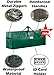 Christmas Tree Storage Bag Extra Large up to 9 ft Disassembled Artificial Xmas Tree is Durable Water Resistant Protection from Dirt Dust Bugs, etc. +Bonus Side Handles (Extra Large, Dark Green)