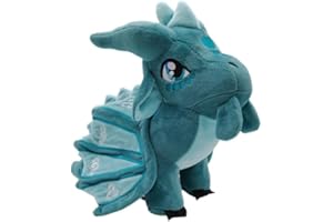 EASELR Wings of Fire Dragon Plush Toy Rainwing Dragon Stuffed Animals Pterosaur Plush Flying Dragon Pillow Plushies Gifts for Fans Kids Boys Girls (seawing)