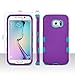 ULAK Galaxy S6 Edge Case, 3 in 1 Shield Shock Absorbing Case with Hybrid Cover Soft Silicone + Hard PC Material Design for Samsung Galaxy S6 Edge (5.1