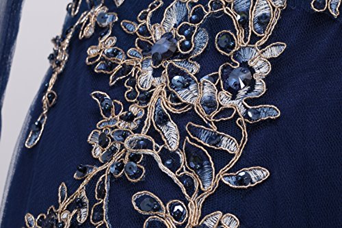 meier women's illusion long sleeve embroidery prom formal dress